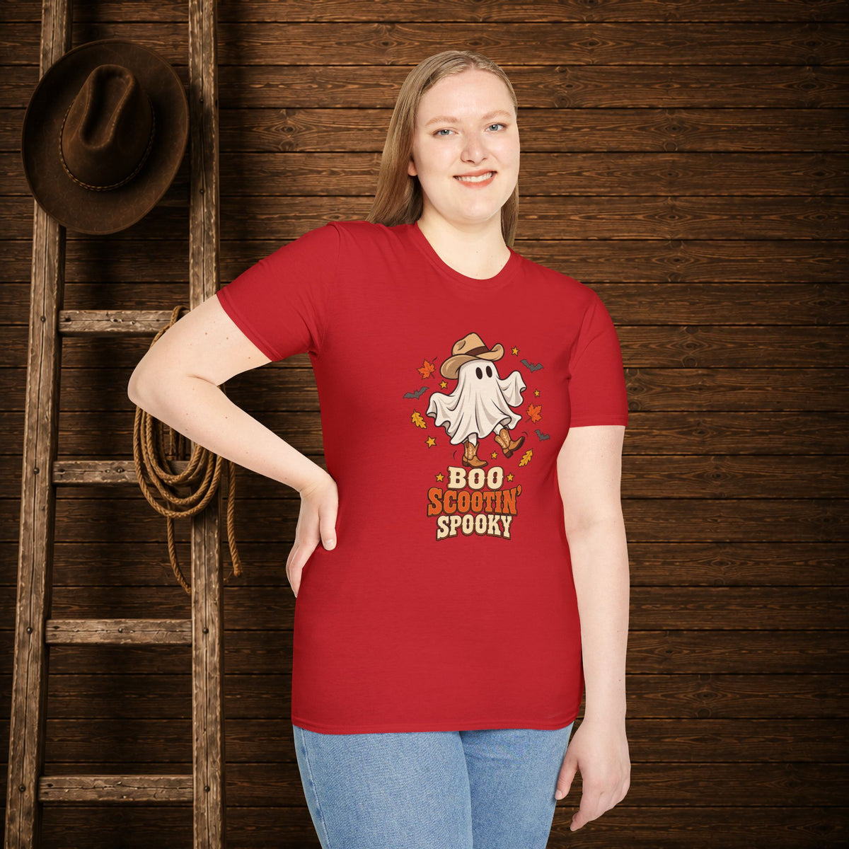 Boo Scootin Spooky   Adult Size T-Shirt