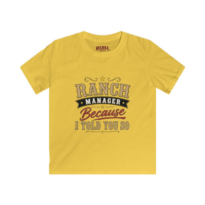 Ranch Manager Kids T-Shirts