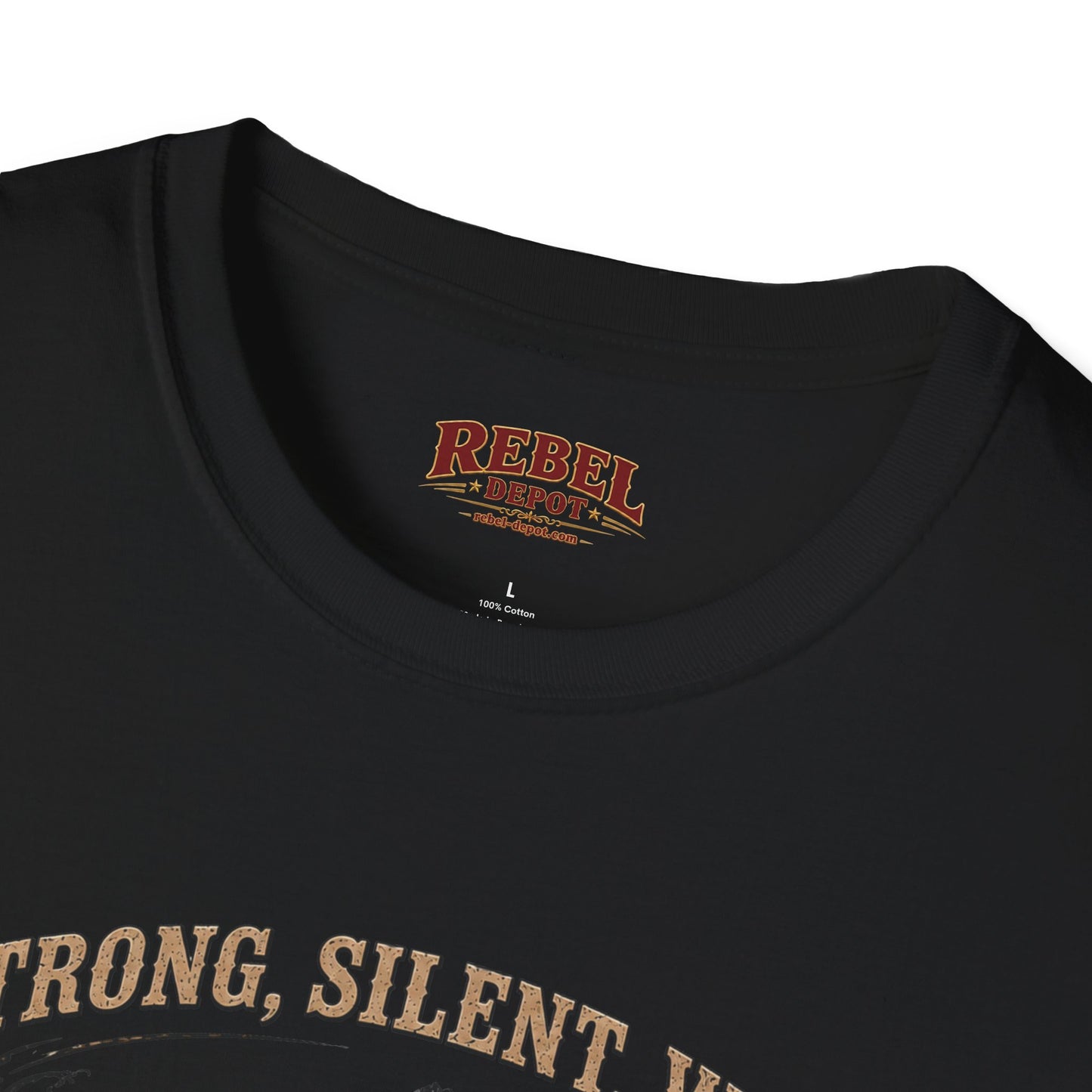 Strong Silent Wild Bear  Adult Size T-Shirt