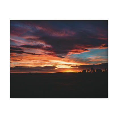Country Sunset Matte Canvas Art