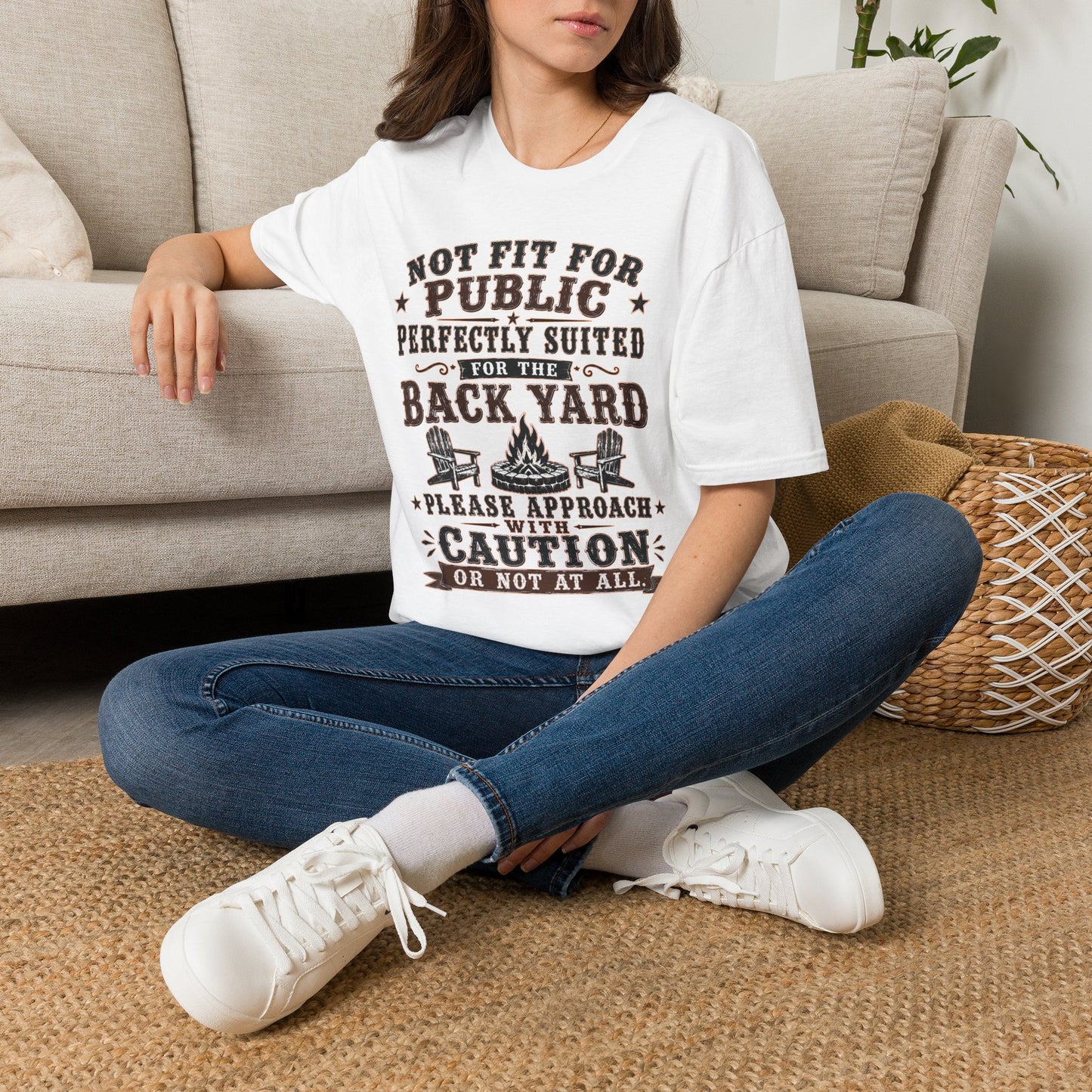 Not Fit For Public  Adult Size T-Shirt