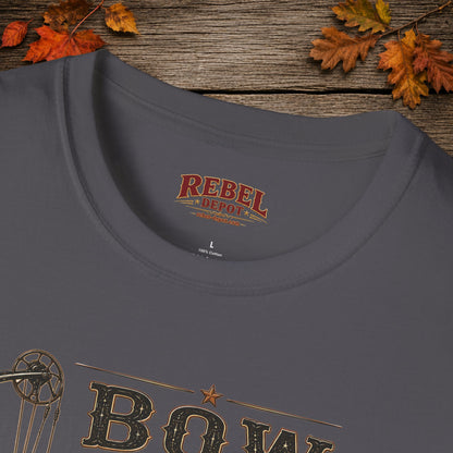 Bow Boots Coffee  Adult Size T-Shirt