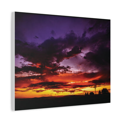 Ranch Sunset Matte Canvas Art