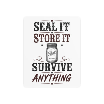 Seal Store Survive  Metal Art Sign