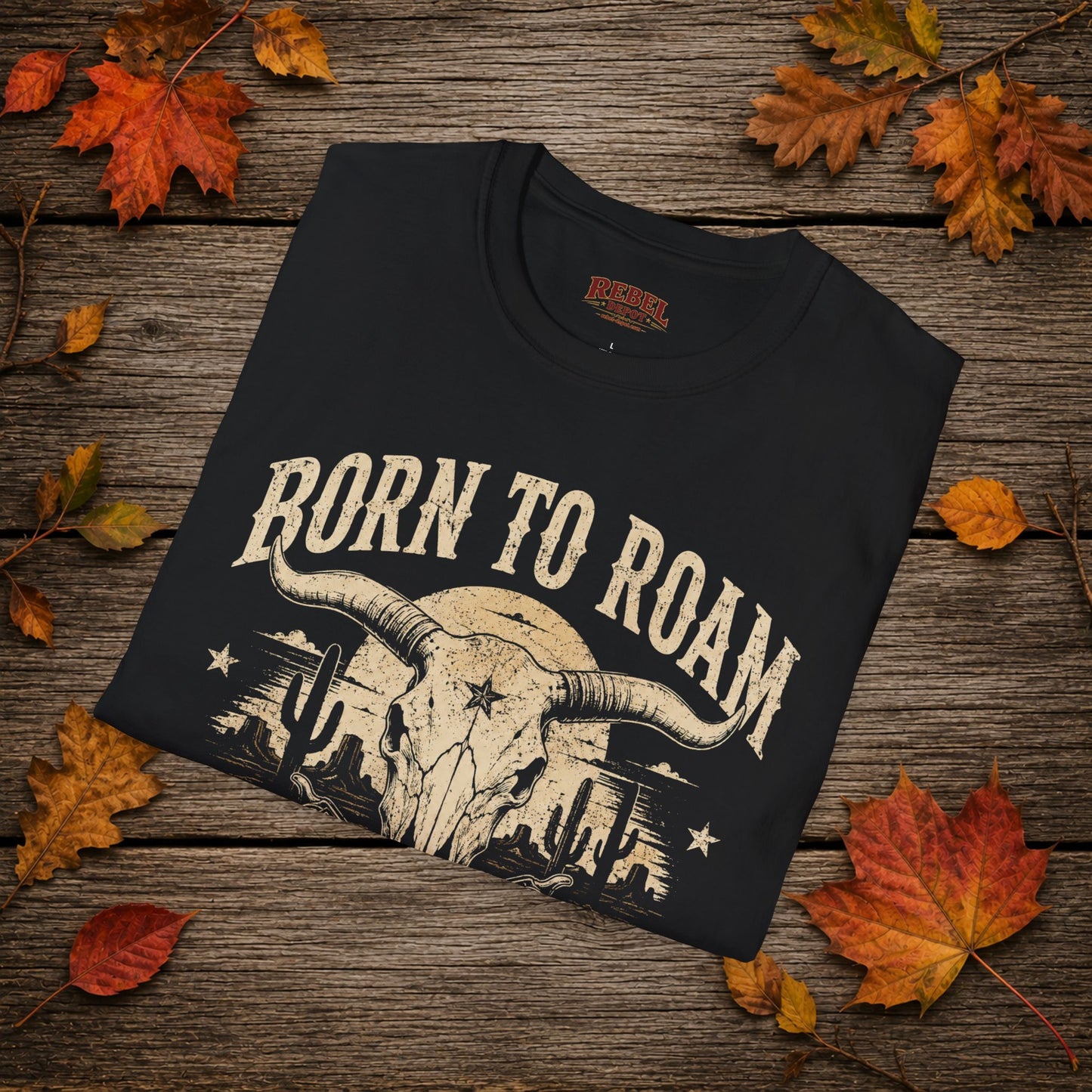 Born to Roam Cowboy  Adult T-Shirt