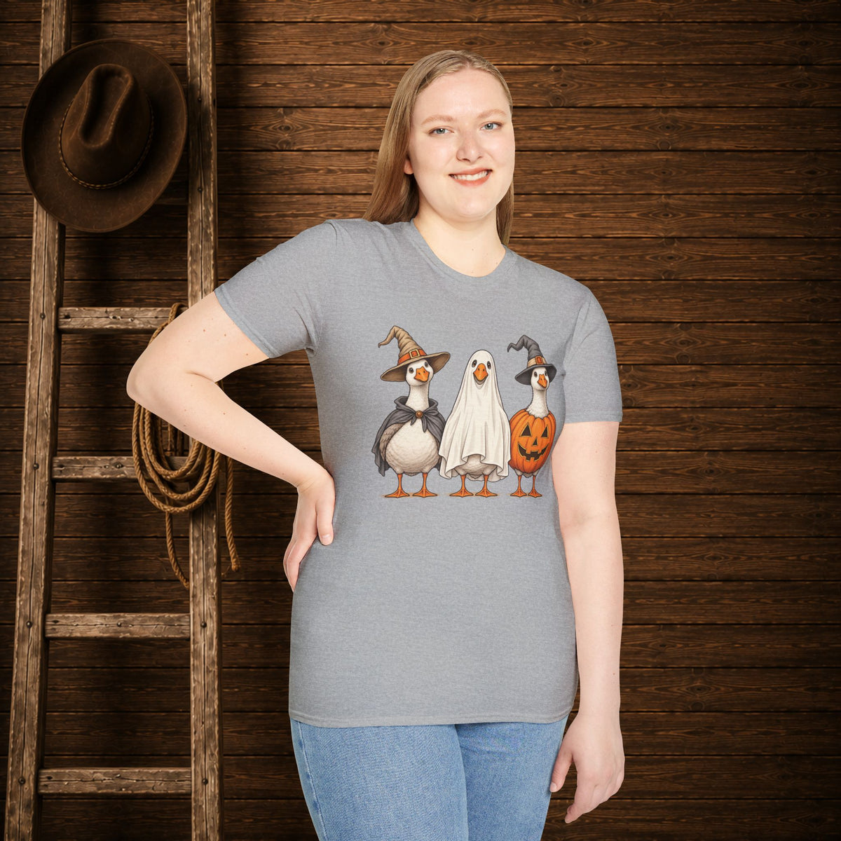 Spooky Geese   Adult Size T-Shirt