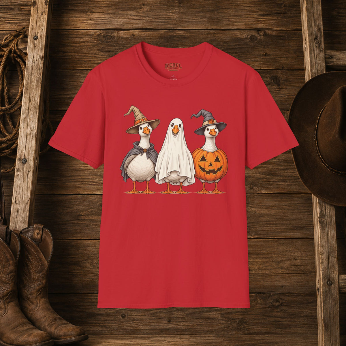 Spooky Geese   Adult Size T-Shirt
