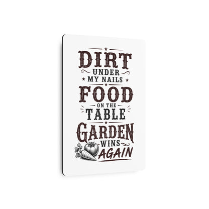 Garden Win  Metal Art Sign