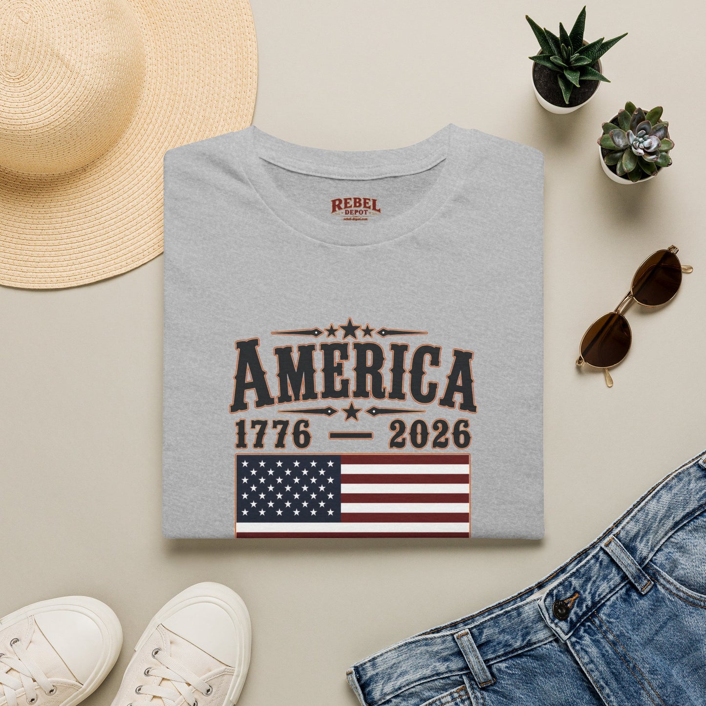 America 1776-2026  Adult Size T-Shirt