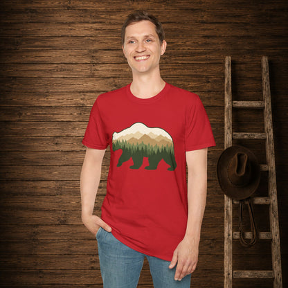 Wilderness Bear   Adult Size T-Shirt