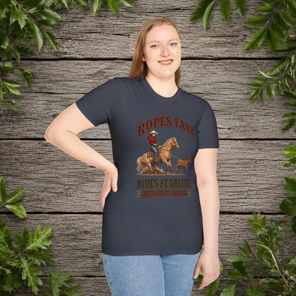 Ropes Fast Breakaway Roping  Adult T-Shirt