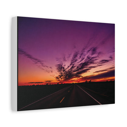 Backroad Sunset Matte Canvas