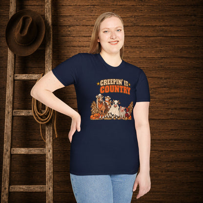 Creepin It Country   Adult Size T-Shirt
