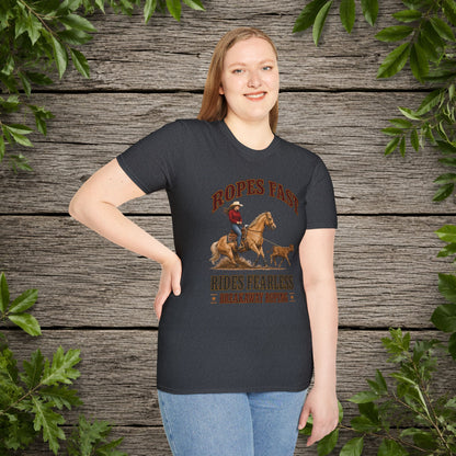 Ropes Fast Breakaway Roping  Adult T-Shirt