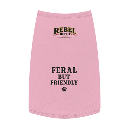 Feral But Friendly  Pet Tank Top