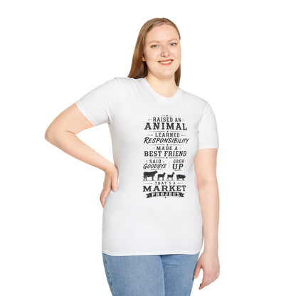 Market Project. Grew Up.   Adult Size T-Shirt