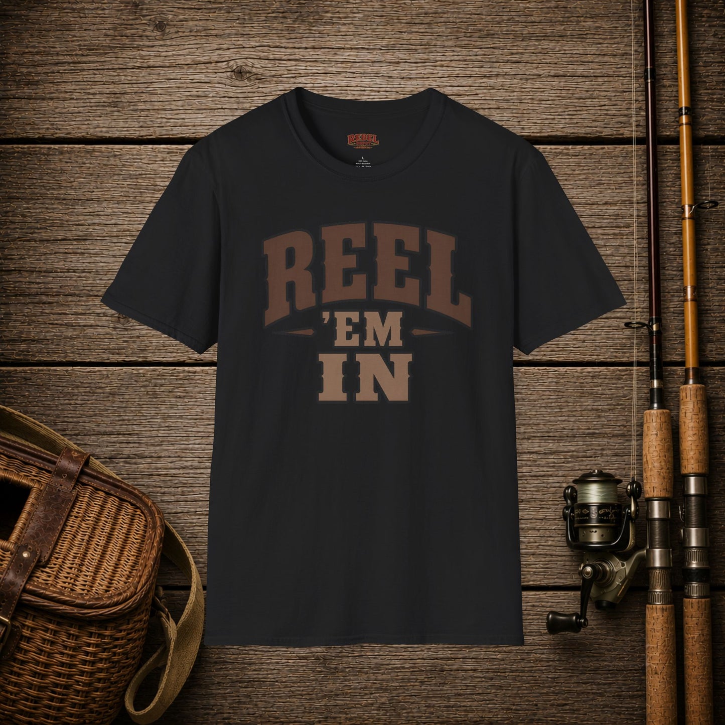 Reel 'Em In  Adult T-Shirt