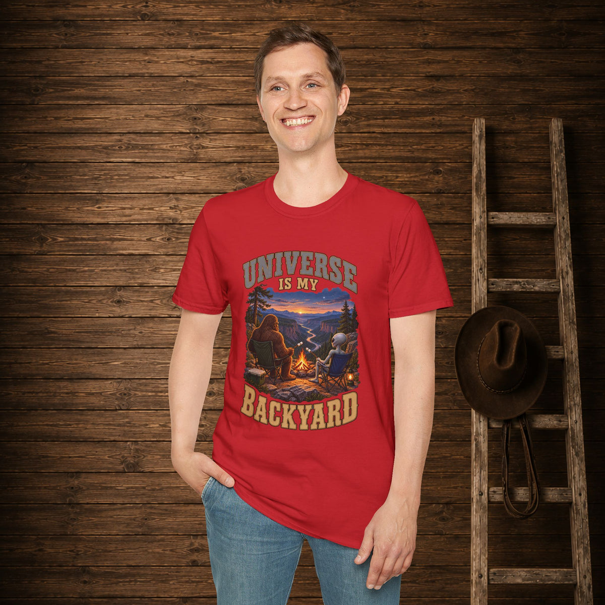 Universe Is My Backyard   Adult Size T-Shirt