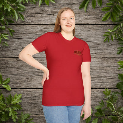 Bronc Ran Out of Time (Back)  Adult T-Shirt
