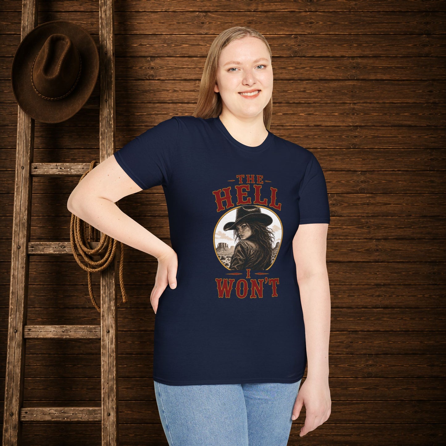 Hell I Won't  Adult T-Shirt