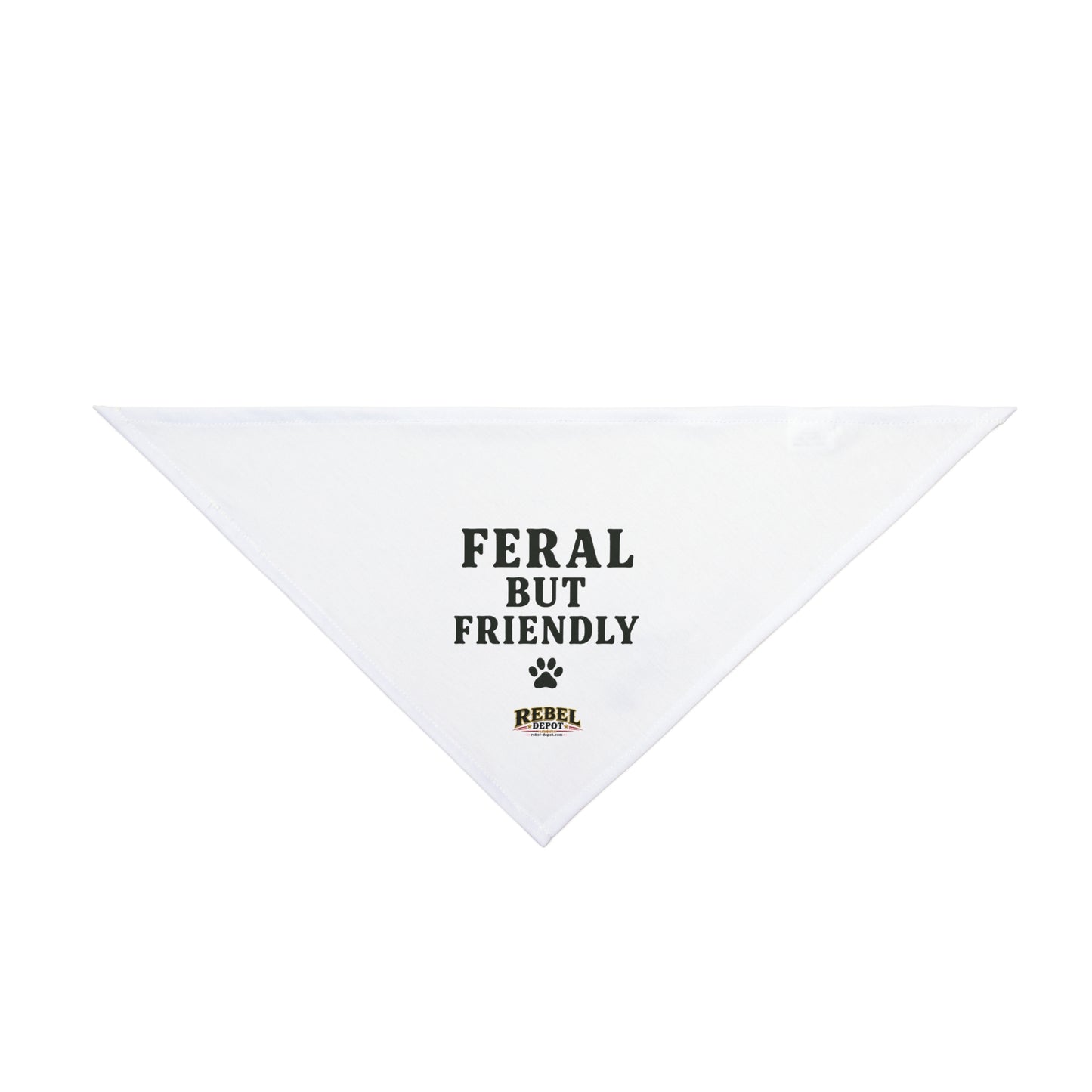 Feral But Friendly  Pet Bandana