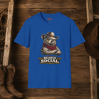 Bearly Social Cowboy T-Shirt