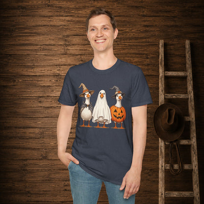 Spooky Geese   Adult Size T-Shirt