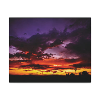 Ranch Sunset Matte Canvas Art