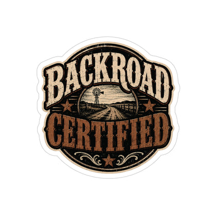 Backroad Cert  Transparent Outdoor Vinyl