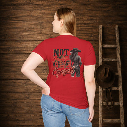 Not Your Average Cowgirl (Back)  Adult T-Shirt