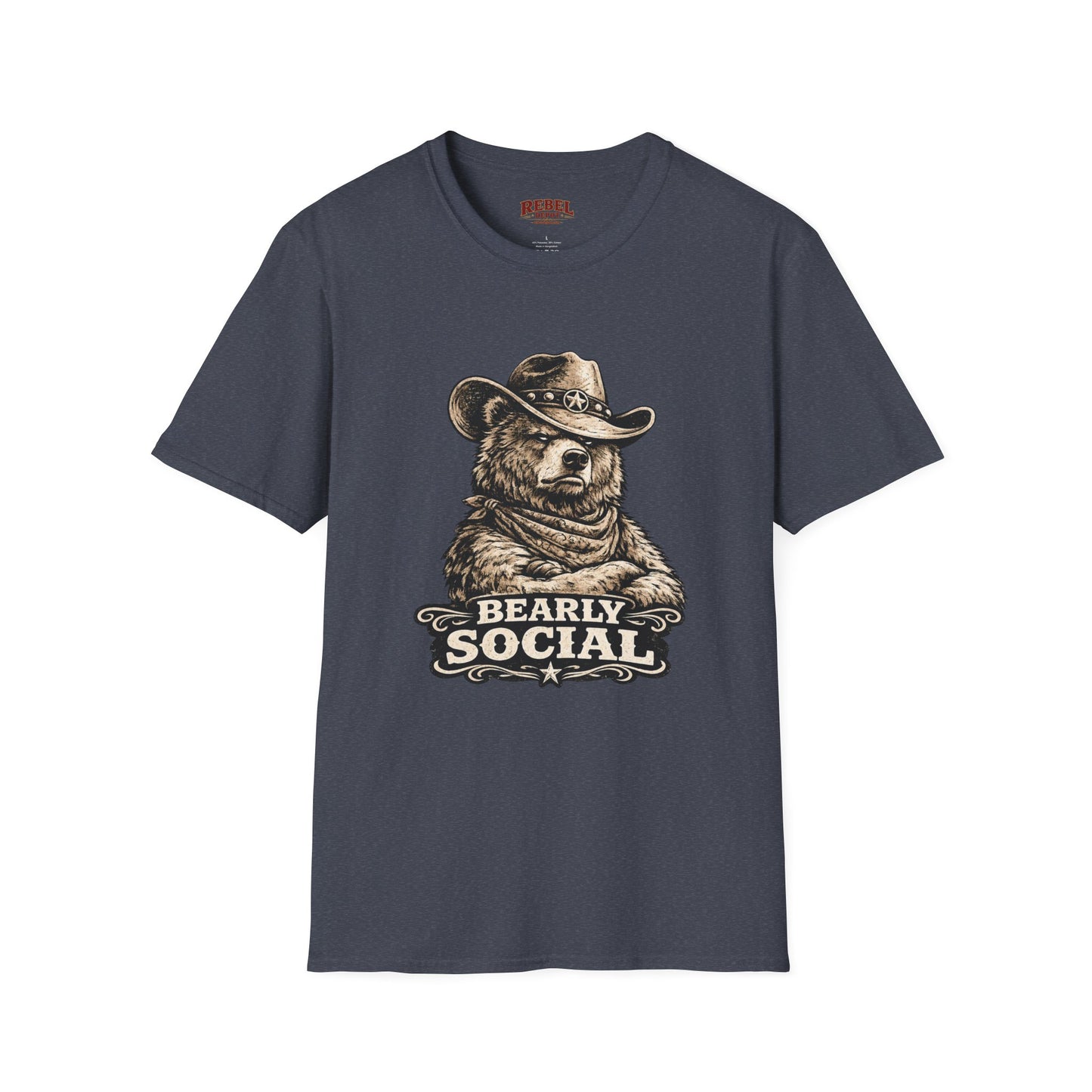 Bearly Social Cowboy T-Shirt