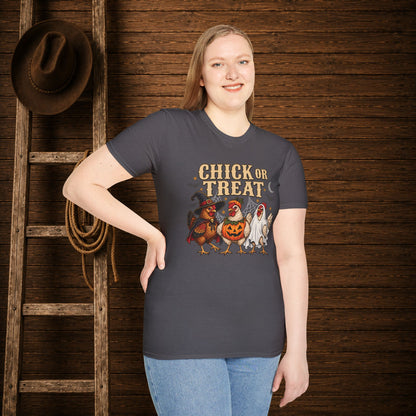 Chick Or Treat   Adult Size T-Shirt