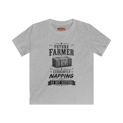 Future Farmer Napping  Kids Size T-Shirts