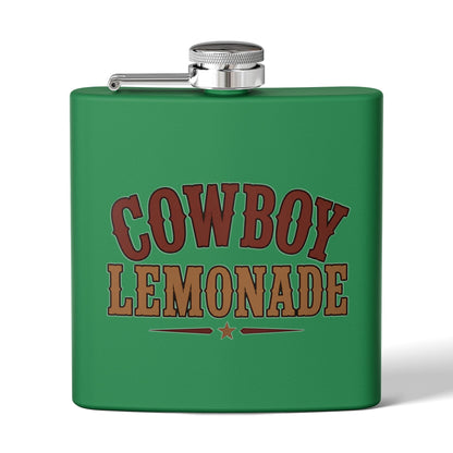 Cowboy Lemonade   Stainless Steel Flask, 6oz