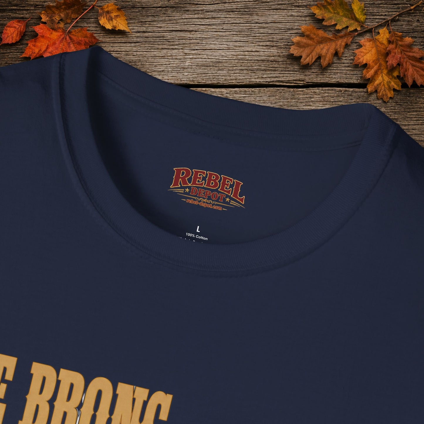 Bronc Ran Out Of Time (Front)  Adult T-Shirt