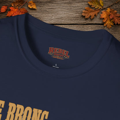 Bronc Ran Out Of Time (Front)  Adult T-Shirt