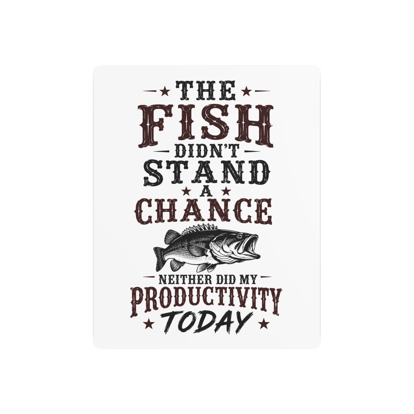 Fish Productivity  Metal Art Sign