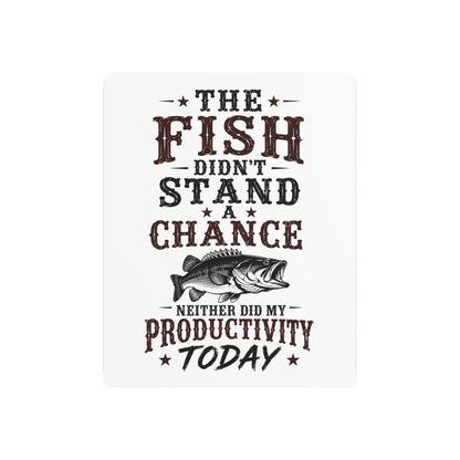 Fish Productivity  Metal Art Sign