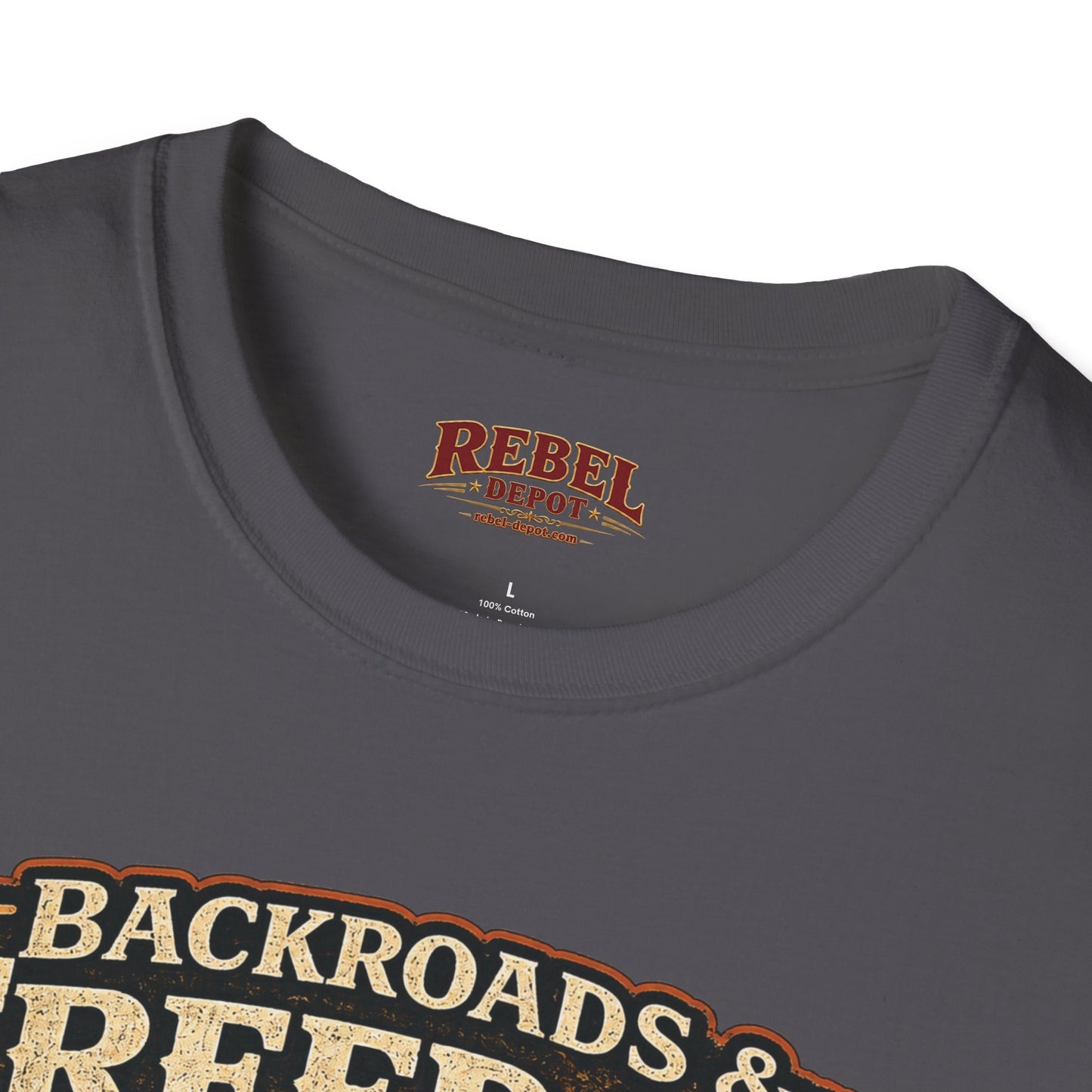 Backroads & Freedom  Adult Size T-Shirt
