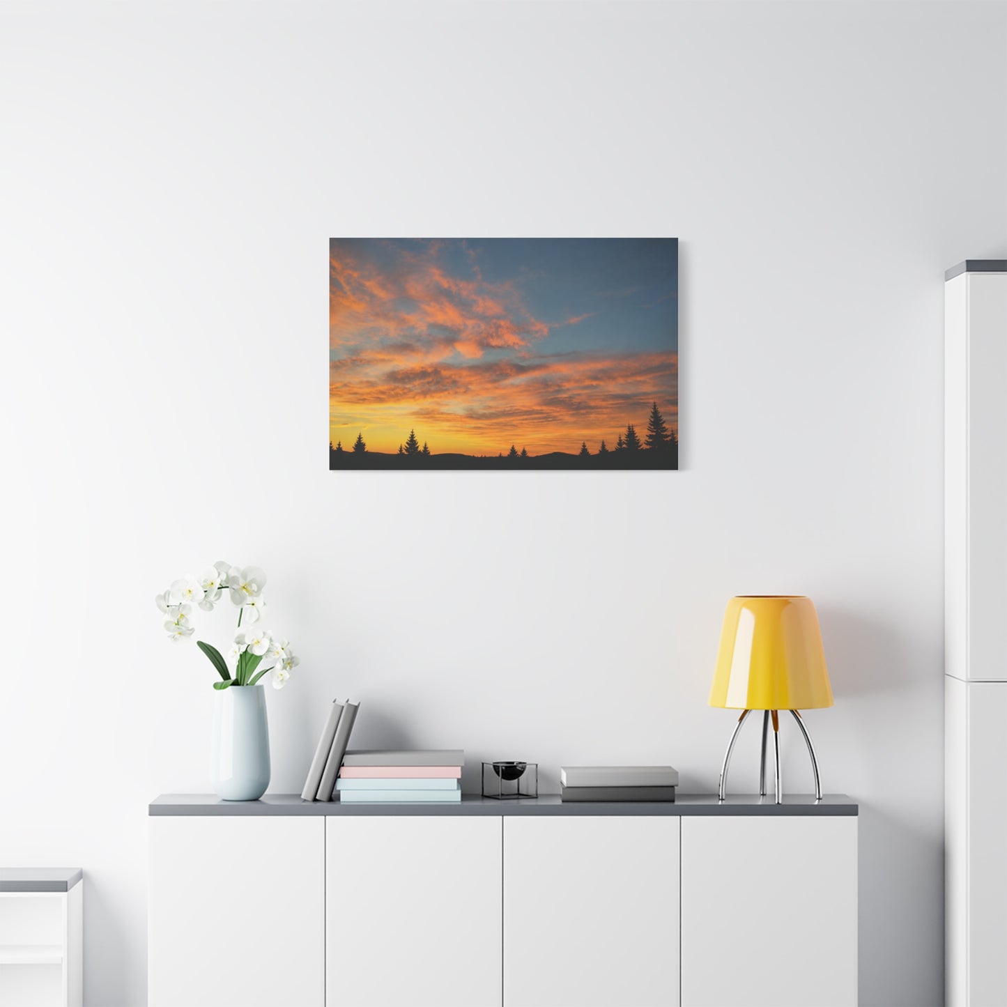 Country Sunrise  Matte Canvas Art