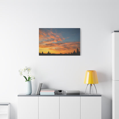 Country Sunrise  Matte Canvas Art