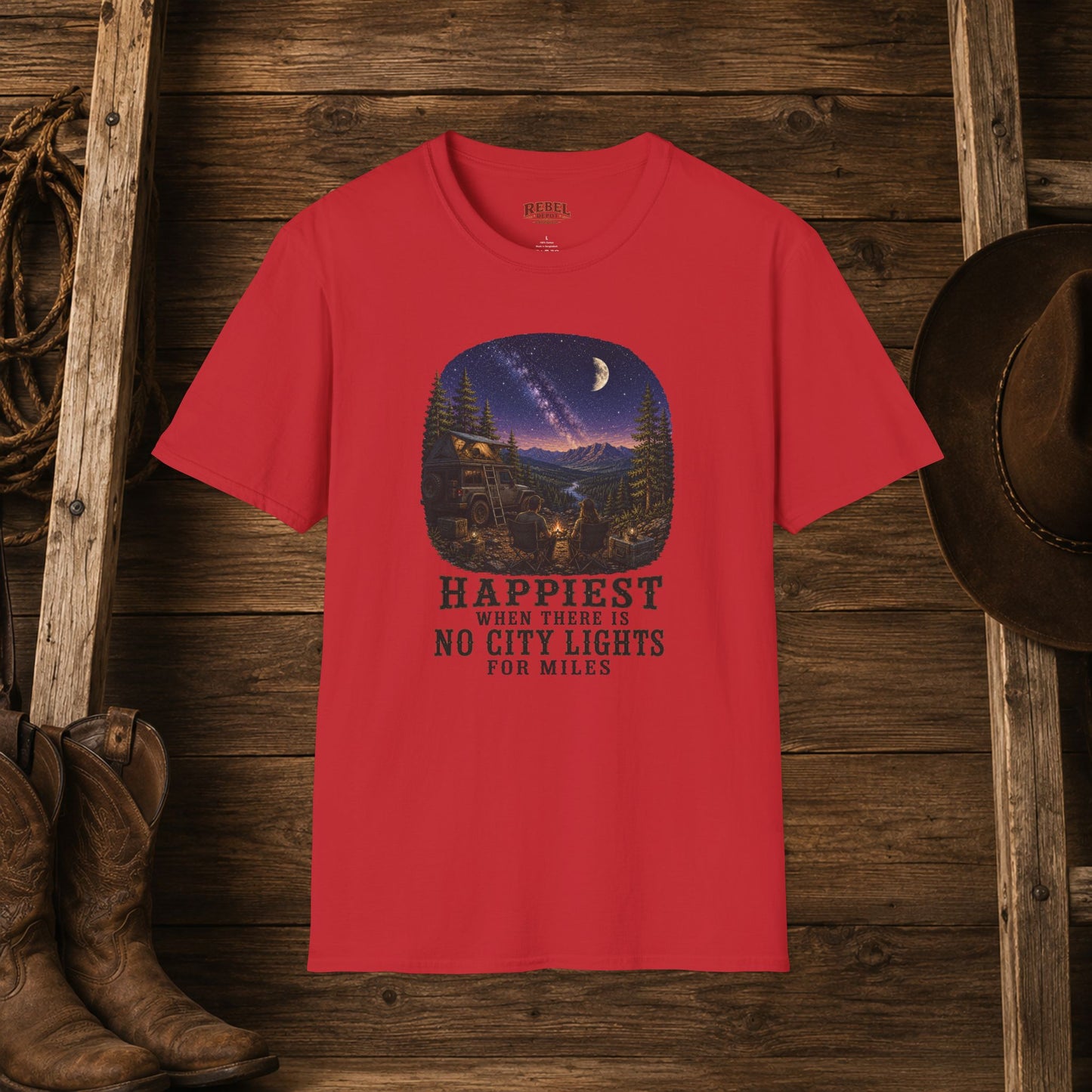 No City Lights   Adult T-Shirt