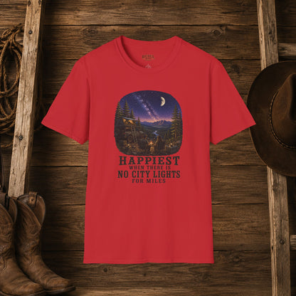 No City Lights   Adult T-Shirt