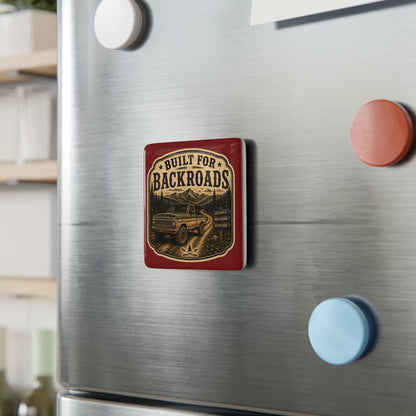 Built For Backroads  Porcelain Magnet Square