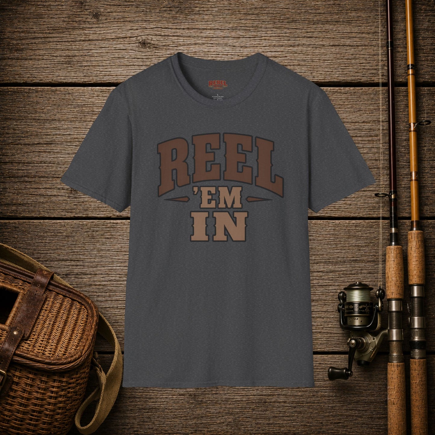 Reel 'Em In  Adult T-Shirt