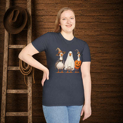 Spooky Geese   Adult Size T-Shirt