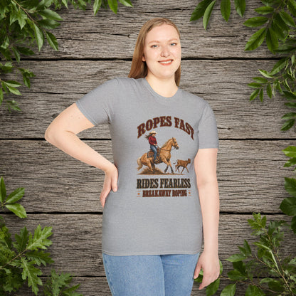 Ropes Fast Breakaway Roping  Adult T-Shirt