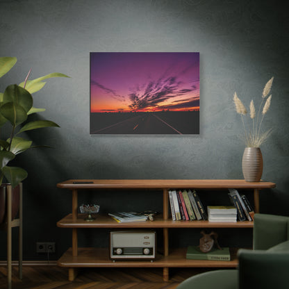 Backroad Sunset Matte Canvas