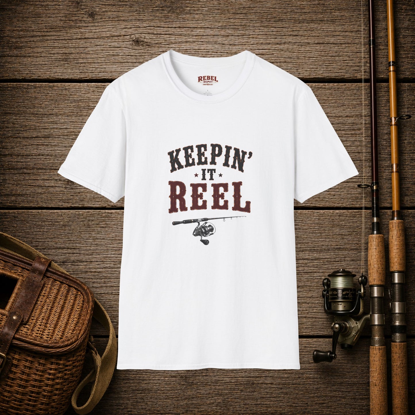 Keepin It Reel   Adult Size T-Shirt