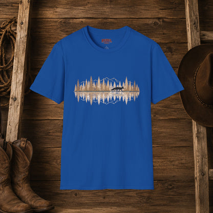 Fox Reflection   Adult Size T-Shirt